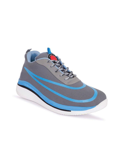 W18 Men Grey Casual Laceup Comfortable Sports Shoes