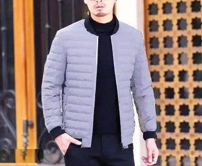 Men's Solid Puffer Jackets