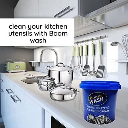 Oven & Cookware Cleaner Stainless Steel Cleaning Paste Remove Stains from Pots Pans