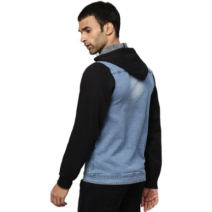 Campus Sutra Denim Solid Full Sleeves Regular Fit Jacket