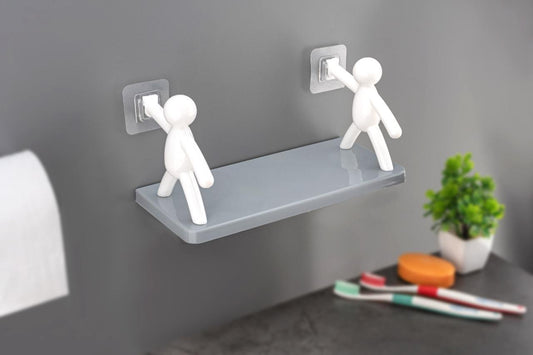 Bathroom  Storage Basin Cabinet Plastic Wall Shelf