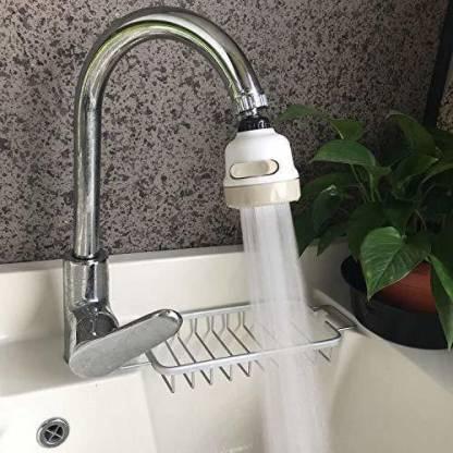 360 Degree Rotating Water-Saving Sprinkler, Faucet Aerator, 3-Step Adjustable Head Nozzle Splash-Proof Filter Extender Sprayer for Kitchen-Sink, Bathroom